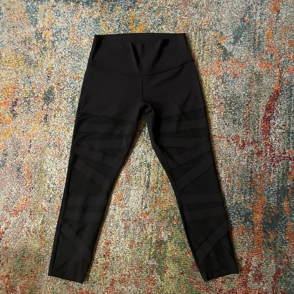 lululemon athletica Pants - Black Mesh Cutout Lululemon Leggings